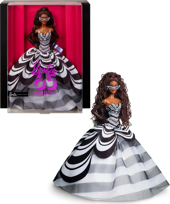 Mattel Barbie - Signature - 65th Anniversary mit braunen Haaren und schwarz-weißer Robe