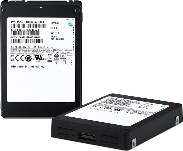 Samsung OEM Enterprise SSD PM1643 30.72TB, 2.5" / SAS 12Gb/s