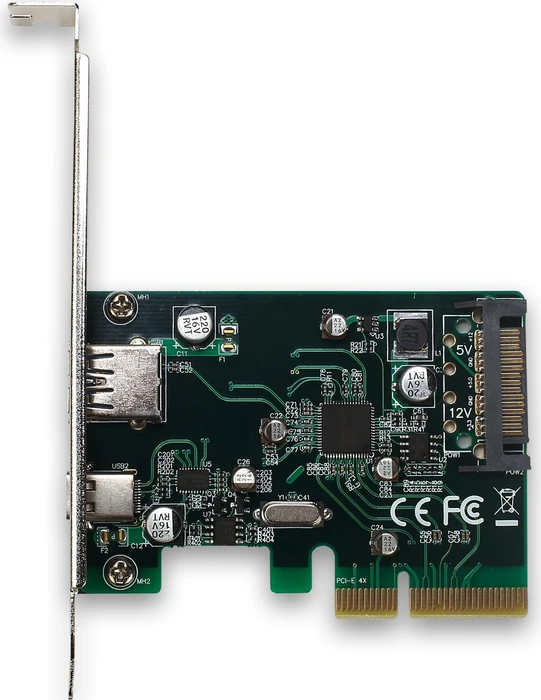 i-tec 1x USB-C 3.1, 1x USB-A 3.1, PCIe 2.0 x4