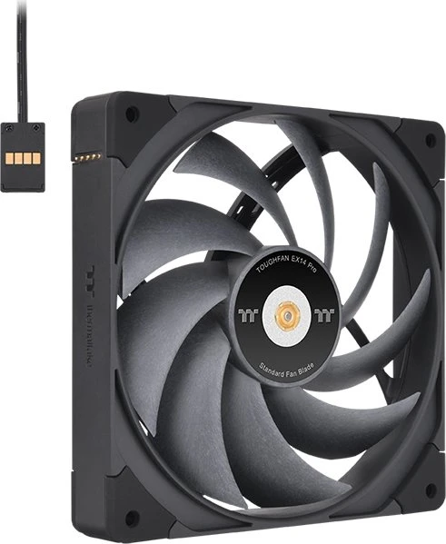 Thermaltake ToughFan EX14 Pro High Static Pressure PC Cooling Fan schwarz, 140mm, 3er-Pack