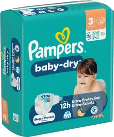 Pampers Baby-Dry Gr.3 Einwegwindel, 6-10kg,    36 Stück
