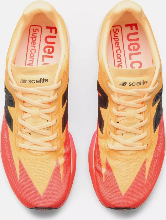 New Balance FuelCell SuperComp Elite v5 tangerine heat/white peach/pink heat (Herren)