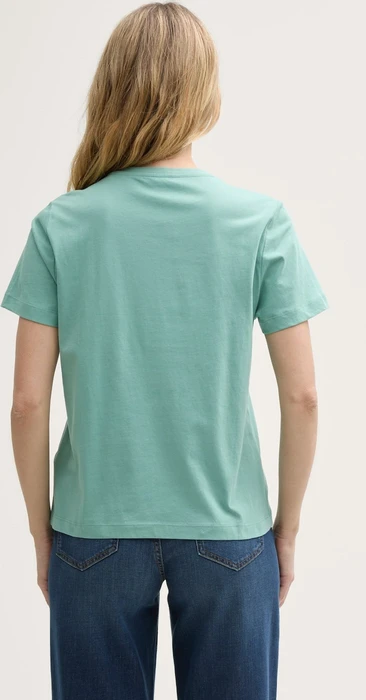 Tom Tailor Print T-Shirt kurzarm bleeched green (Damen)