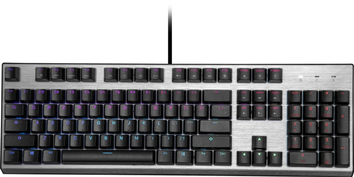 Cooler Master CK351, LEDs RGB, schwarz/silber, LK DarGo Optical BROWN, USB, DE
