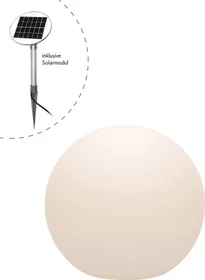 8 seasons design Shining Globe Solar 60cm weiß