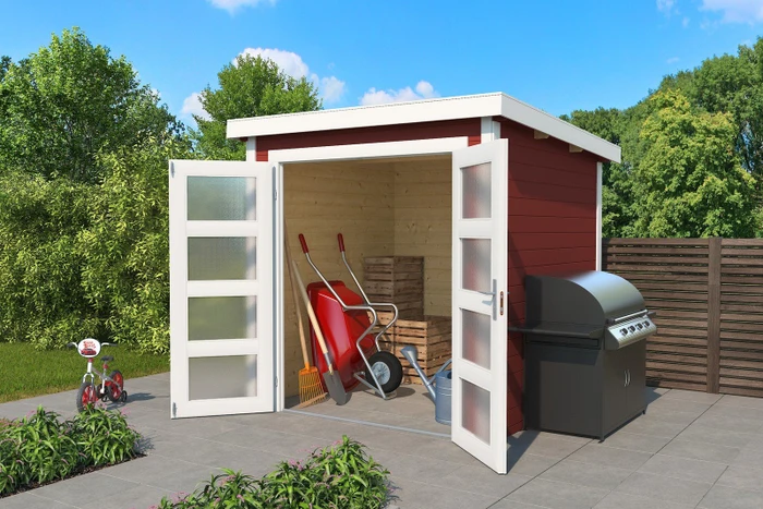Lasita Maja Zambezi 2 Gartenhaus schwedenrot