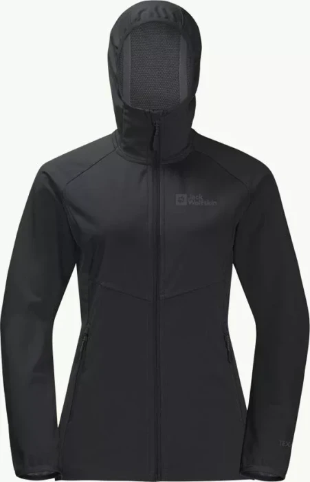Jack Wolfskin Go Hike Softshell Funktionsjacke schwarz (Damen)