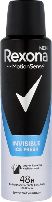 Rexona MEN MotionSense Invisible Ice Deodorant Spray, 150ml