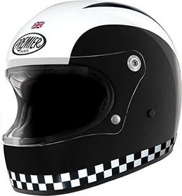 Premier Helmets Trophy Retro schwarz/weiß