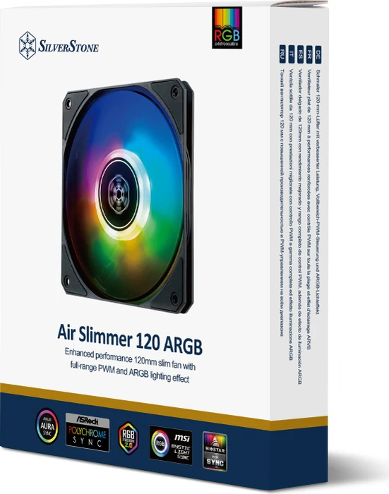 SilverStone Air Slimmer 120 ARGB, 120mm