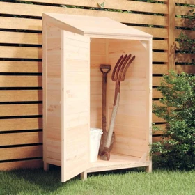 vidaXL Massivholz Geräteschrank 55x112cm natur