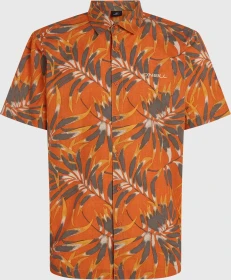 O'Neill Print Hemd kurzarm orange dipped leaves (Herren)