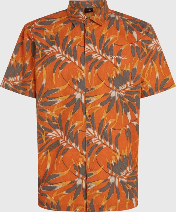 O'Neill Print Hemd kurzarm orange dipped leaves (Herren)