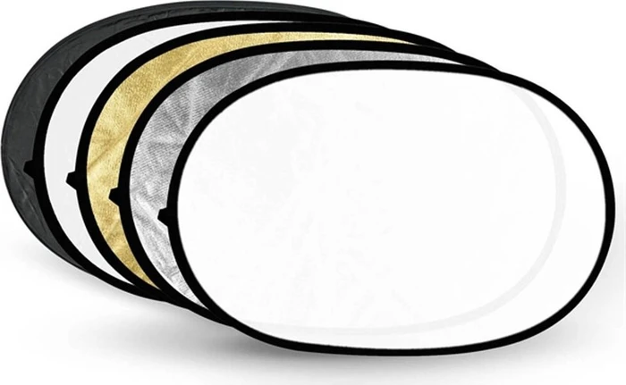 Godox Collapsible 5-in-1 Reflector Disc Gold, Silber, Schwarz, Weiß, Transluzent RFT-05 60x90cm