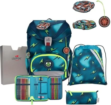 DerDieDas ErgoFlex Superlight Schultaschen-Set 5-tlg.