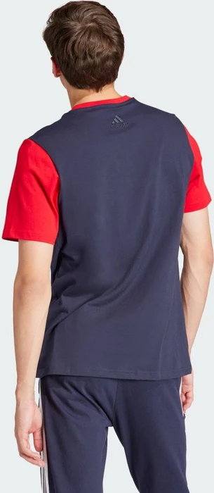 adidas Essentials Single Jersey Big Logo T-Shirt kurzarm legend ink/better scarlet (Herren)