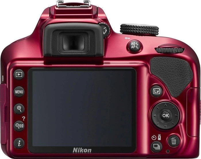 Nikon D3400 rot mit Objektiv AF-P DX 18-55mm 3.5-5.6 G VR