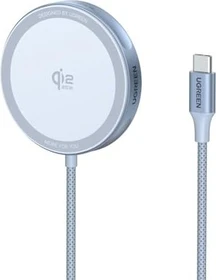 Ugreen MagFlow Magnetic Wireless Charging Pad 25W (MagSafe compatible) blau/silber