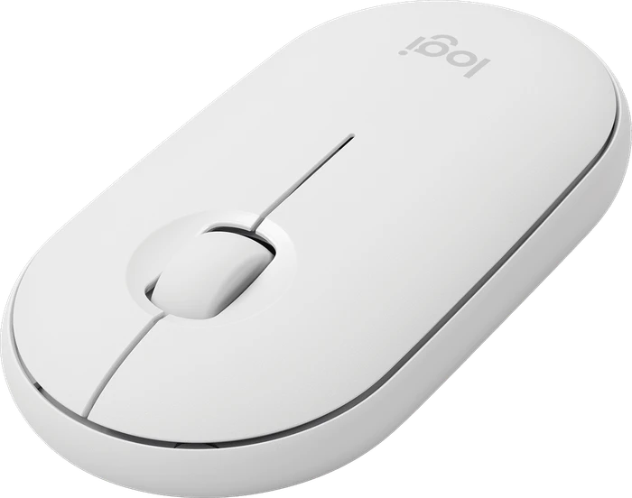 Logitech M350 Pebble Wireless Mouse Off-White, USB/Bluetooth