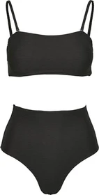 Urban Classics High Waist Bandeau Bikini-Set schwarz (Damen)
