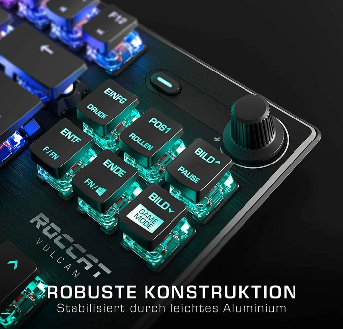 Roccat Vulcan TKL, LEDs RGB, schwarz, Titan SPEED, USB, US