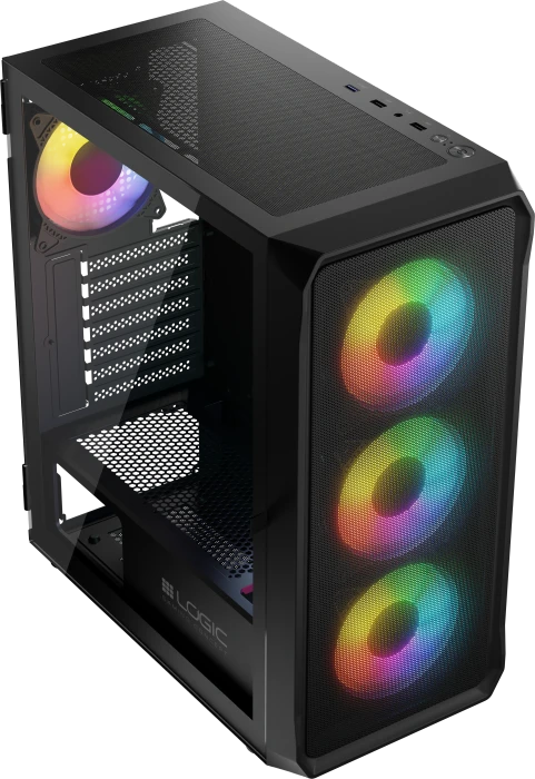 Logic Concept Portos ARGB Midi Black, Glasfenster
