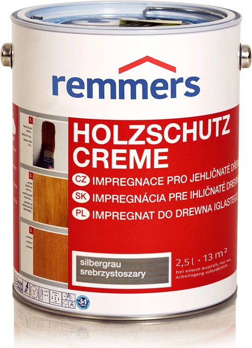 Remmers Holzschutz-Creme silbergrau, 2.5l