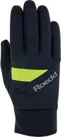 Roeckl Reichenthal Fahrradhandschuhe black/sulphur spring (Junior)