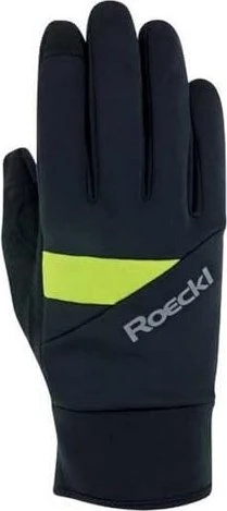 Roeckl Reichenthal Fahrradhandschuhe black/sulphur spring (Junior)