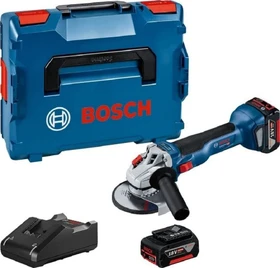 Bosch Professional GWS 18V-10 Akku-Winkelschleifer inkl. L-Boxx + 2 Akkus 4.0Ah