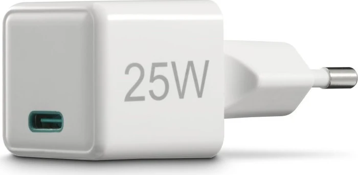 Hama Schnellladegerät USB-C Super-Mini-Charger PD 25W weiß