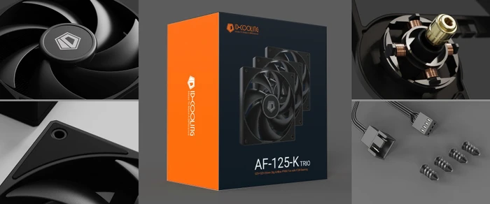 ID-Cooling AF-125-K Trio, schwarz, 120mm, 3er-Pack
