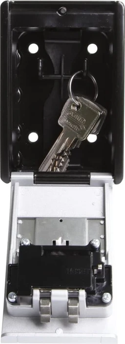 ABUS KeyGarage 787 BIG zur Wandmontage Schlüsselkasten, schwarz/silber, mechanische Zahlenkombination
