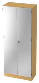 Hammerbacher Garderoben-Schrank 5OH V6200, Streifengriff, buche/silber, Schrankwand