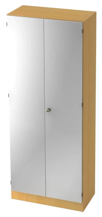 Hammerbacher Garderoben-Schrank 5OH V6200, Streifengriff, buche/silber, Schrankwand