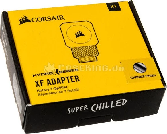 Corsair Hydro X Series XF, Y-Verteiler G1/4", chrome