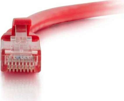 C2G Patchkabel, Cat6, U/UTP, RJ-45/RJ-45, 0.5m, rot