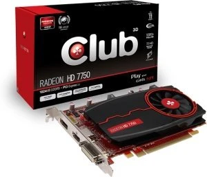 Club 3D Radeon HD 7750, 1GB GDDR5, DVI, HDMI, DP