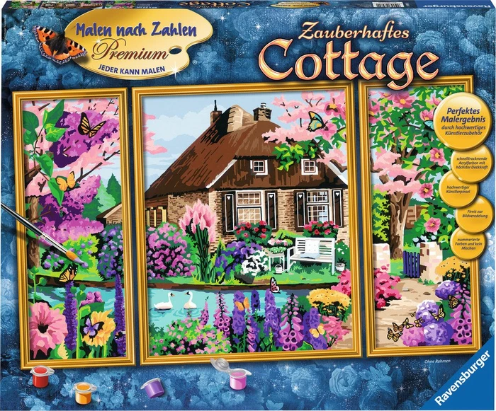 Ravensburger Malen nach Zahlen Zauberhaftes Cottage