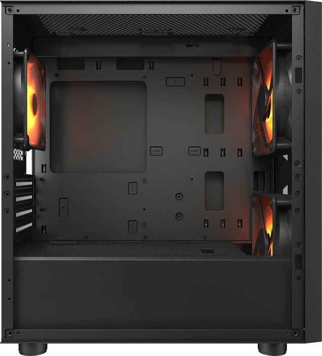 Cougar Uniface Mini RGB Black, schwarz, Glasfenster