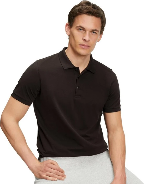 Falke Pima Poloshirt kurzarm braun (Herren)