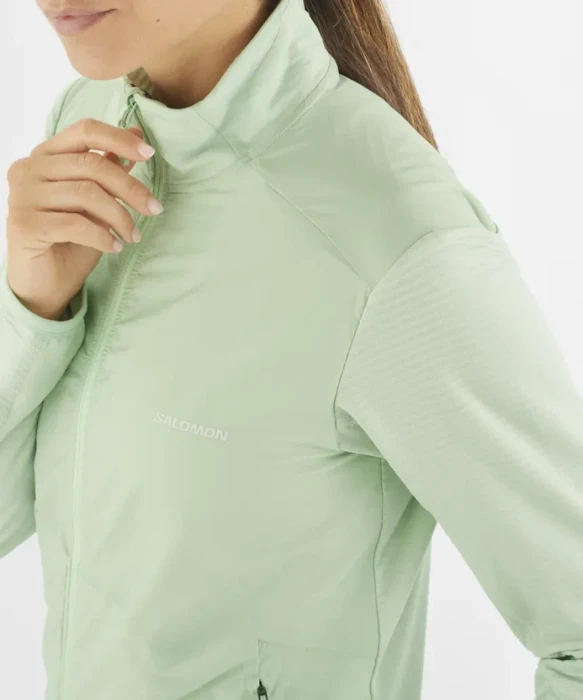 Salomon Essential Lightwarm Hybrid Funktionsjacke sea foam (Damen)