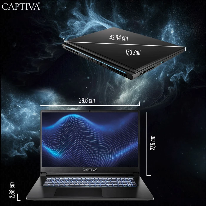Captiva Advanced Gaming I94-339GE, Core i7-13620H, 16GB RAM, 500GB SSD, GeForce RTX 5060, DE