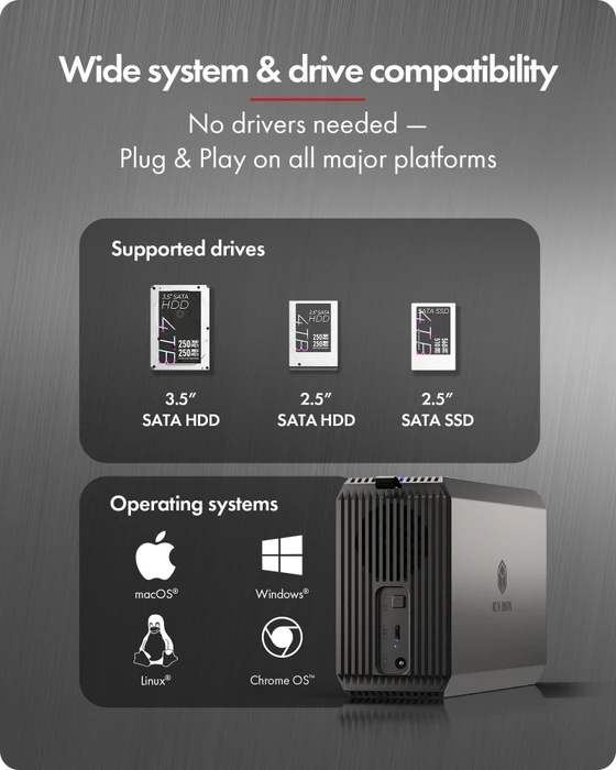 RaidSonic Icy Box IB-RD3720-CU3, USB-C 3.0