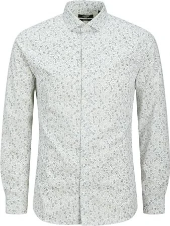 Jack & Jones Slim Fit Hemd langarm weiß (Herren)