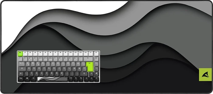 Sharkoon Skiller SGK50 S3 Design Bundle D5 - XXL Mousemat+Keycaps, Kunststoff (PBT) Double-Shot, schwarz/weiß, 85 Tasten, ISO-DE