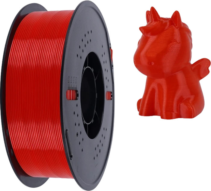 Kingroon PETG Basic, fluorescent red, Spule, 1.75mm, 1.00kg