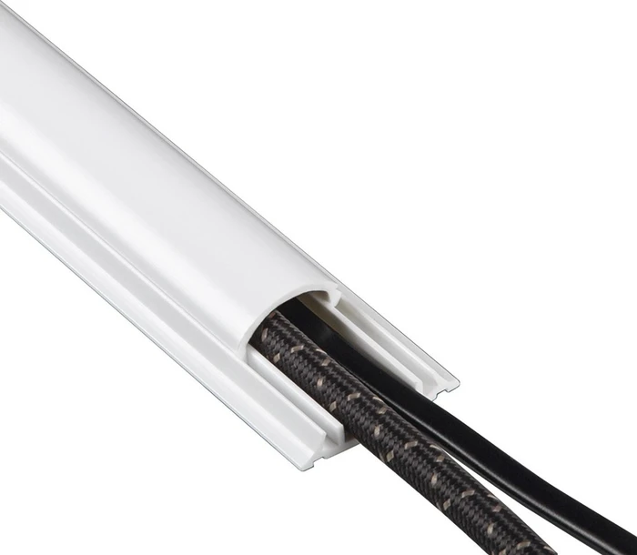 Hama PVC Kabelkanal halbrund, 1m, weiß