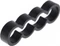 Alphacool Eiskamm Alu X4 Flat Kabelkamm 4mm, schwarz, 4er-Pack Vorschaubild