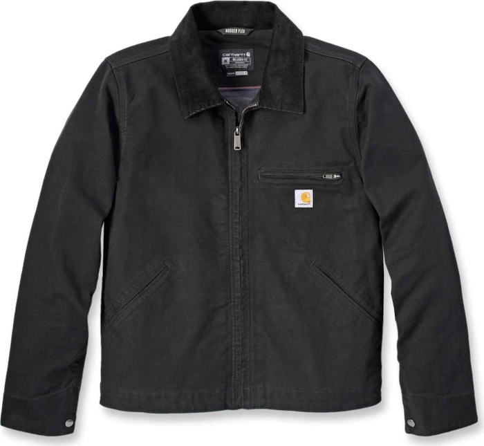 Carhartt Rugged Flex Relaxed Fit Duck Detroit Jacke schwarz (Herren)